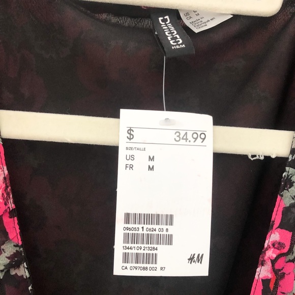 H&M Patterned Long Sleeve Dress - Picture 2 of 4